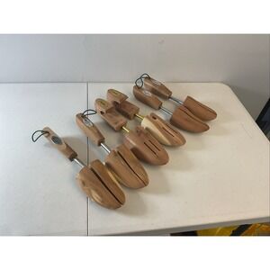Lot of 3 Pairs  Men's Cedar Shoe Tree LG/M  Woodlore and Stratton